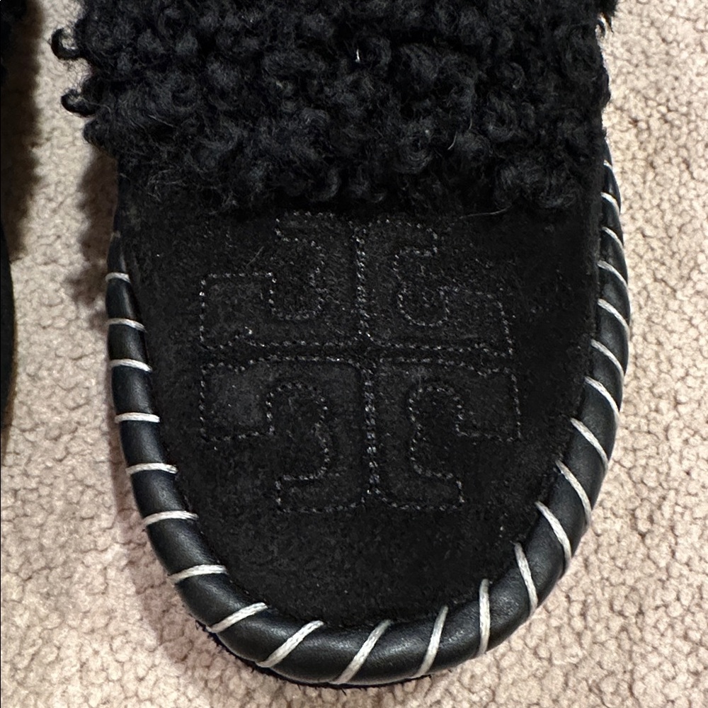 Tory Burch Women's Shearling Slippers - Picture 5 of 11